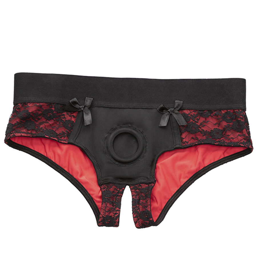 CALEXOTICS - SCANDAL SET OF CROTCHLESS PANTIES WITH DILDO SIZE S/M 2 CALEXOTICS - SCANDAL SET OF CROTCHLESS PANTIES WITH DILDO SIZE S/M - obrazek 2