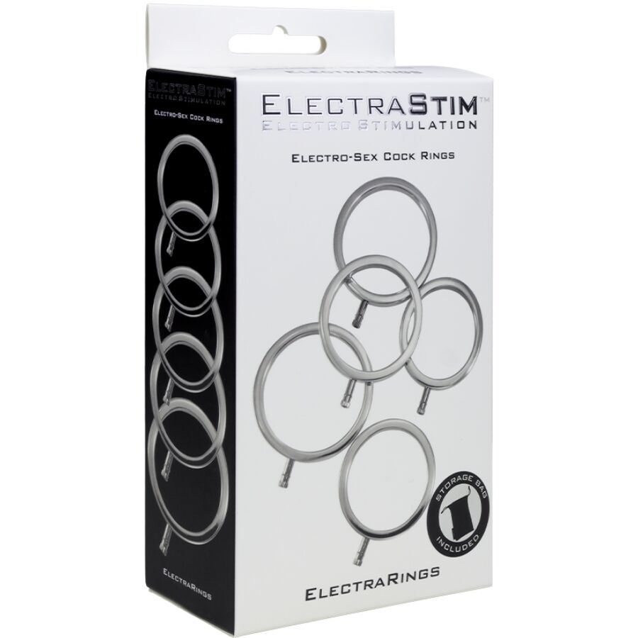 ELECTRASTIM - ELECTRARINGS METAL PENIS RINGS PACK OF 5 3 ELECTRASTIM - ELECTRARINGS METAL PENIS RINGS PACK OF 5 - obrazek 3