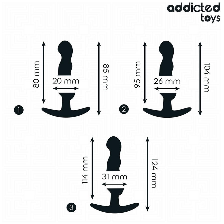 ADDICTED TOYS - SET OF 3 ANAL PLUG SILICONE MODEL 1 4 ADDICTED TOYS - SET OF 3 ANAL PLUG SILICONE MODEL 1 - obrazek 4