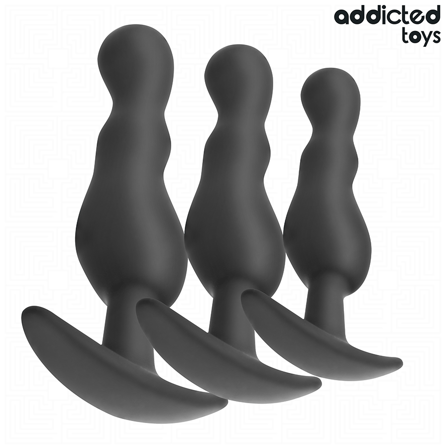 ADDICTED TOYS - SET OF 3 ANAL PLUG SILICONE MODEL 1 2 ADDICTED TOYS - SET OF 3 ANAL PLUG SILICONE MODEL 1 - obrazek 2