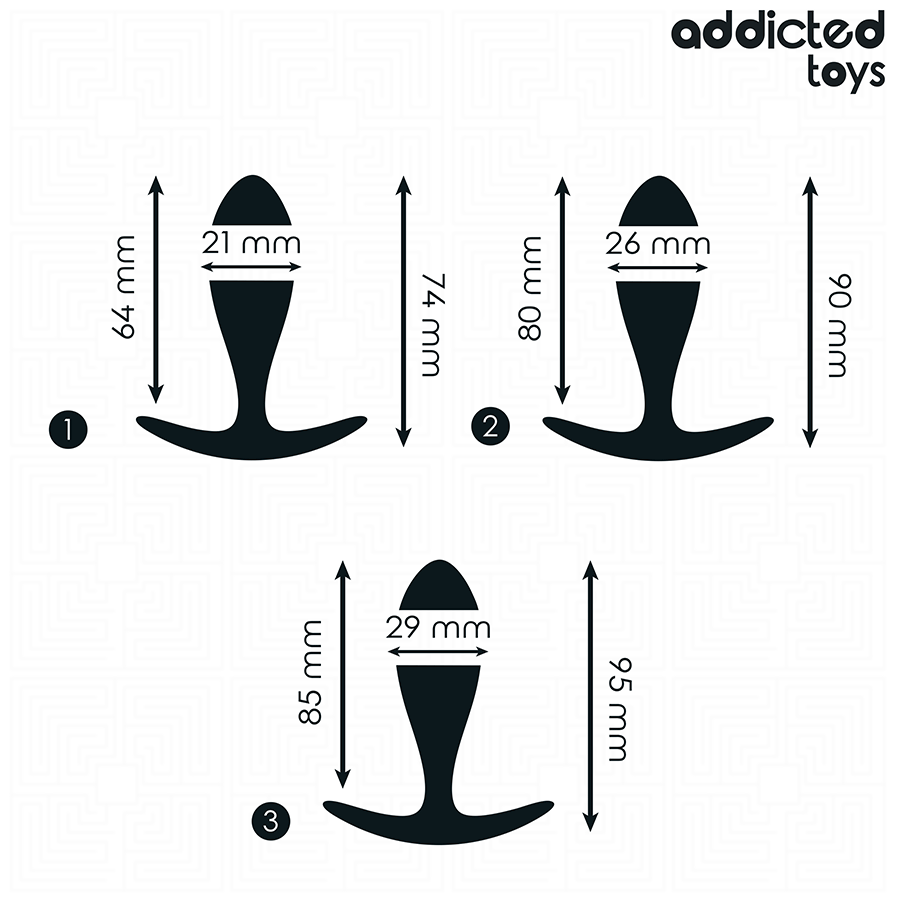 ADDICTED TOYS - SET OF 3 ANAL PLUG SILICONE MODEL 2 4 ADDICTED TOYS - SET OF 3 ANAL PLUG SILICONE MODEL 2 - obrazek 4