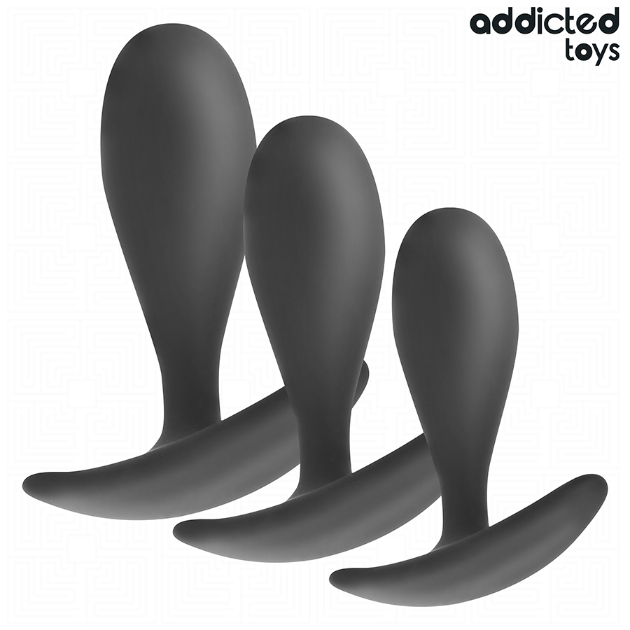 ADDICTED TOYS - SET OF 3 ANAL PLUG SILICONE MODEL 2 2 ADDICTED TOYS - SET OF 3 ANAL PLUG SILICONE MODEL 2 - obrazek 2