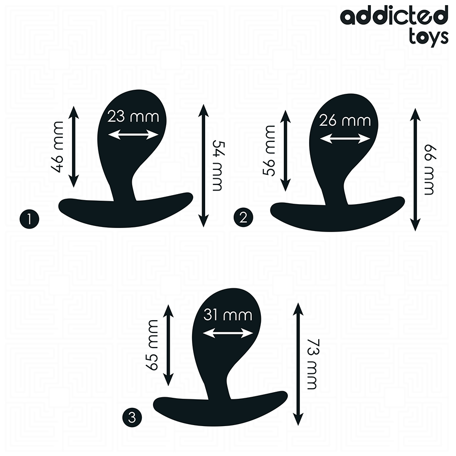 ADDICTED TOYS - SET OF 3 ANAL PLUG SILICONE MODEL 3 4 ADDICTED TOYS - SET OF 3 ANAL PLUG SILICONE MODEL 3 - obrazek 4