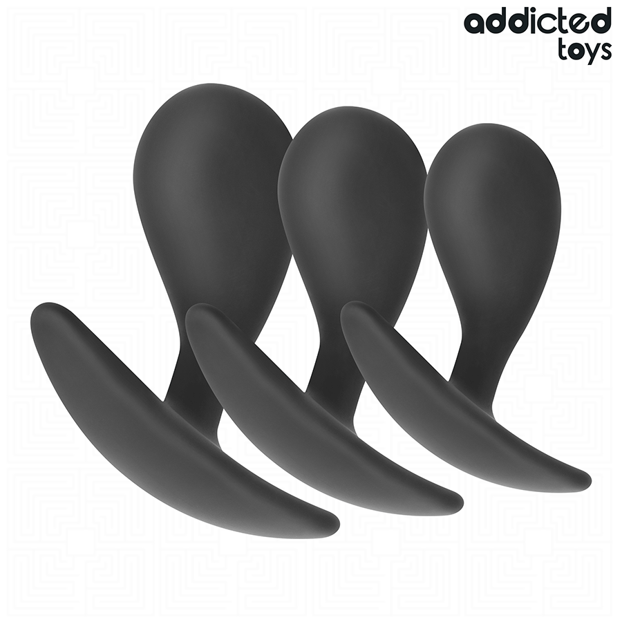 ADDICTED TOYS - SET OF 3 ANAL PLUG SILICONE MODEL 3 2 ADDICTED TOYS - SET OF 3 ANAL PLUG SILICONE MODEL 3 - obrazek 2