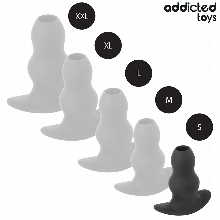 ADDICTED TOYS - HOLLOW ANAL PLUG SILICONE SIZE S 7.3 CM 5 ADDICTED TOYS - HOLLOW ANAL PLUG SILICONE SIZE S 7.3 CM - obrazek 5
