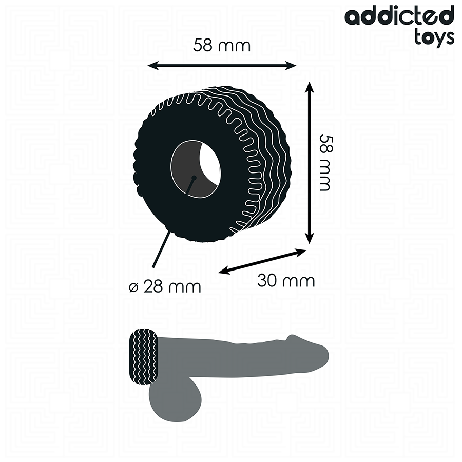 ADDICTED TOYS - EXTRA THICK COCK RING 4 ADDICTED TOYS - EXTRA THICK COCK RING - obrazek 4