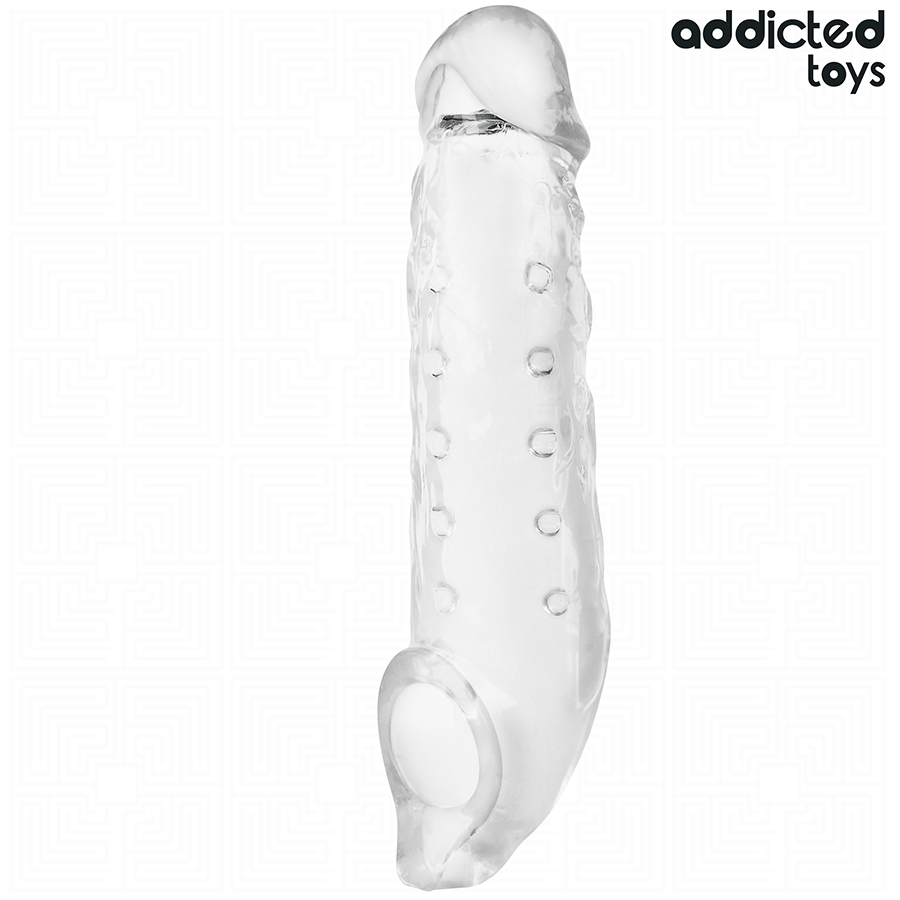 ADDICTED TOYS - TRANSPARENT PENIS SHEATH SIZE M 27 CM 2 ADDICTED TOYS - TRANSPARENT PENIS SHEATH SIZE M 27 CM - obrazek 2