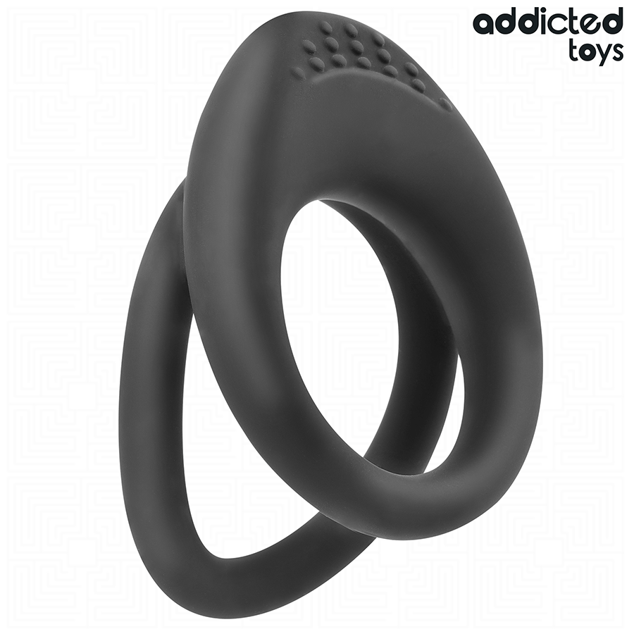 ADDICTED TOYS - DOUBLE TEXTURED PENIS RING 5 ADDICTED TOYS - DOUBLE TEXTURED PENIS RING - obrazek 5