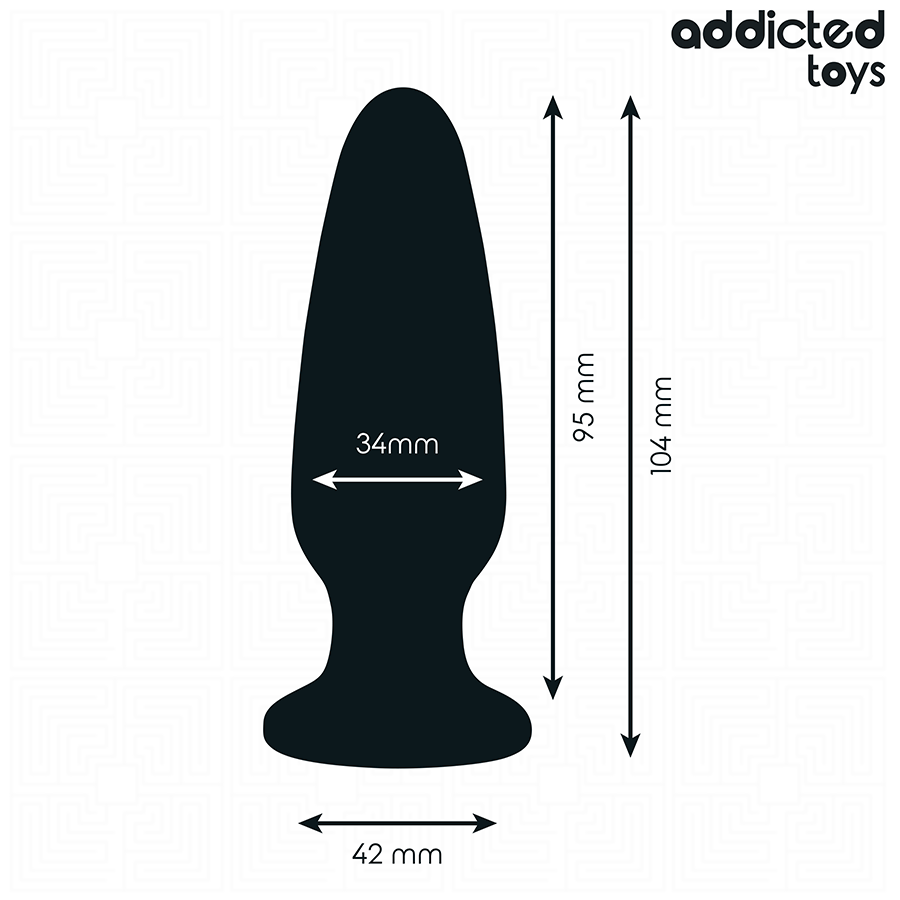 ADDICTED TOYS - ANAL PLUG WITH JEWEL SILICONE SIZE M 10.4 CM 4 ADDICTED TOYS - ANAL PLUG WITH JEWEL SILICONE SIZE M 10.4 CM - obrazek 4