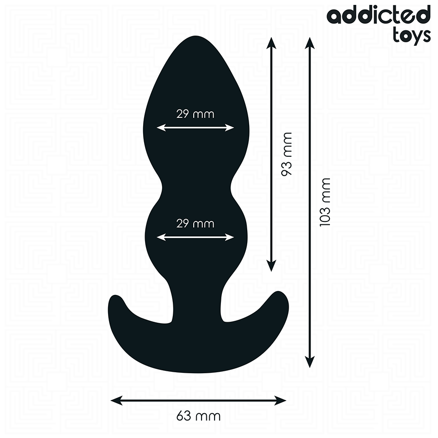 ADDICTED TOYS - ANAL PLUG SILICONE SIZE S 10.3 CM 4 ADDICTED TOYS - ANAL PLUG SILICONE SIZE S 10.3 CM - obrazek 4