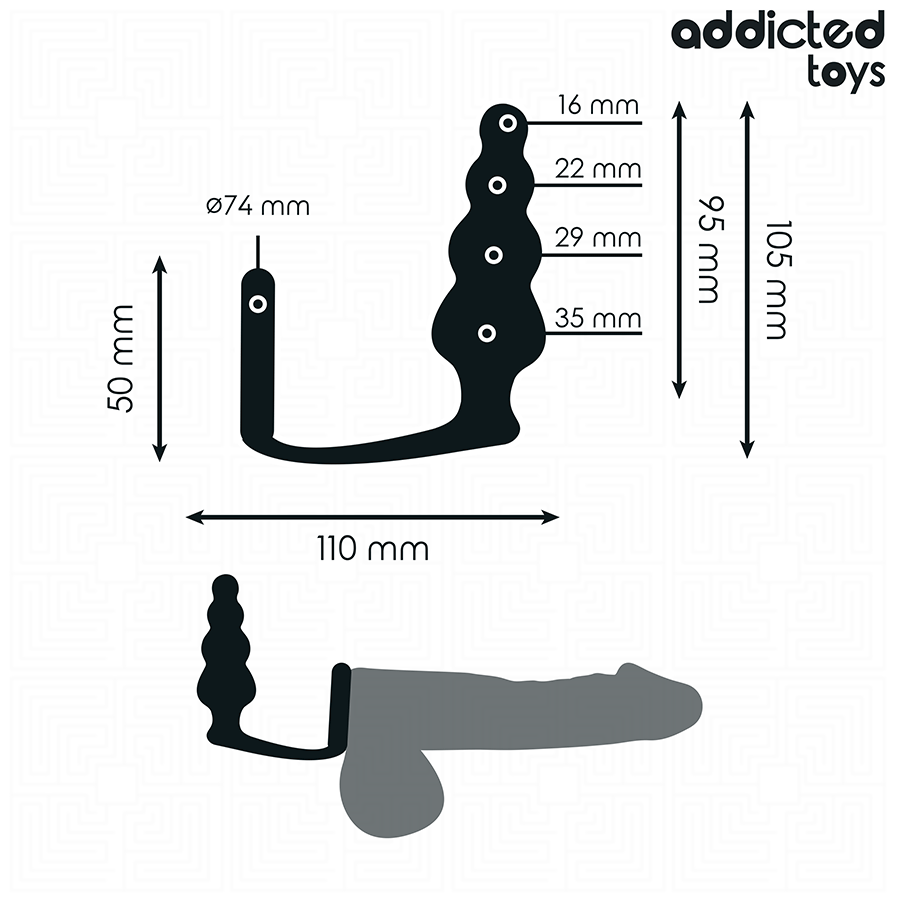 ADDICTED TOYS - ANAL PLUG WITH RING SILICONE MODEL 5 4 ADDICTED TOYS - ANAL PLUG WITH RING SILICONE MODEL 5 - obrazek 4