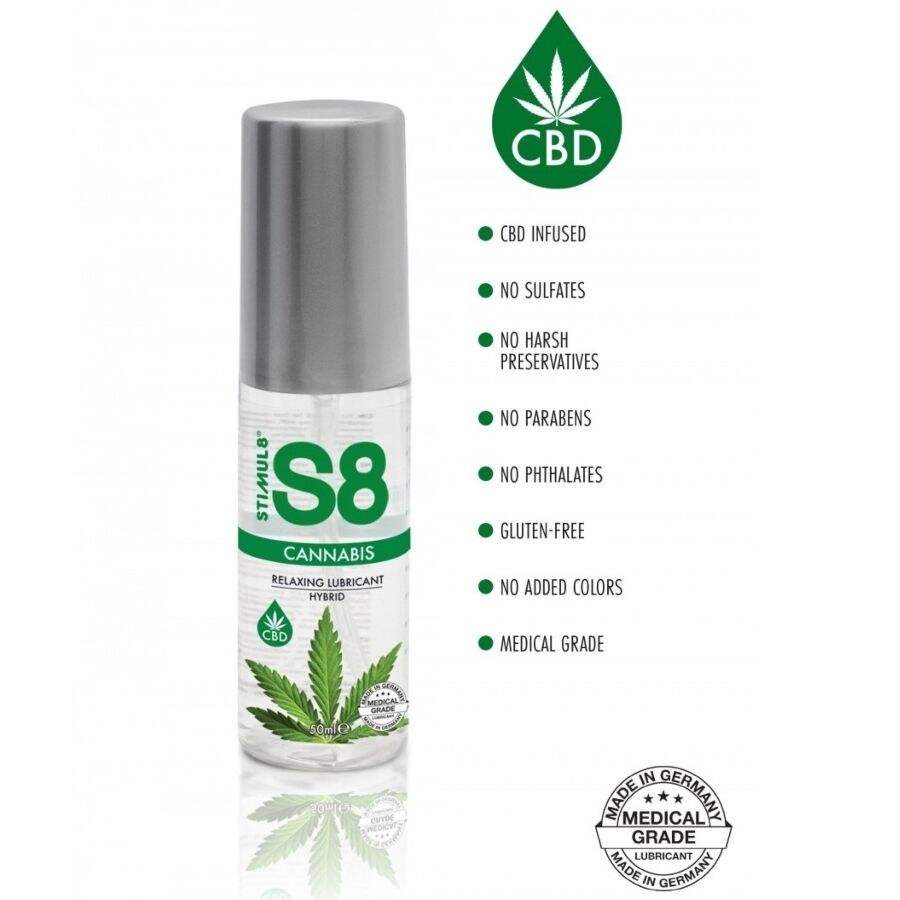 STIMUL8 - S8 CANNABIS HYBRID LUBRICANT 50 ML 2 STIMUL8 - S8 CANNABIS HYBRID LUBRICANT 50 ML - obrazek 2