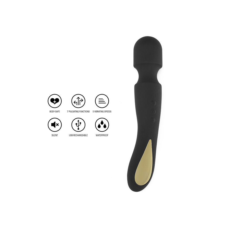 TOYJOY - LIGHT ZENITH WAND MASSAGER BLACK 2 TOYJOY - LIGHT ZENITH WAND MASSAGER BLACK - obrazek 2