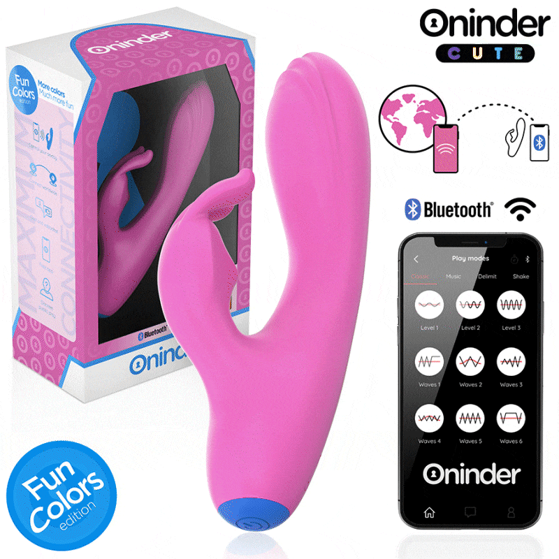 ONINDER CUTE - LOVE BUNNY VIBRATOR G-SPOT CLITORIS - FREE WORLDWIDE APP 2 ONINDER CUTE - LOVE BUNNY VIBRATOR G-SPOT CLITORIS - FREE WORLDWIDE APP - obrazek 2