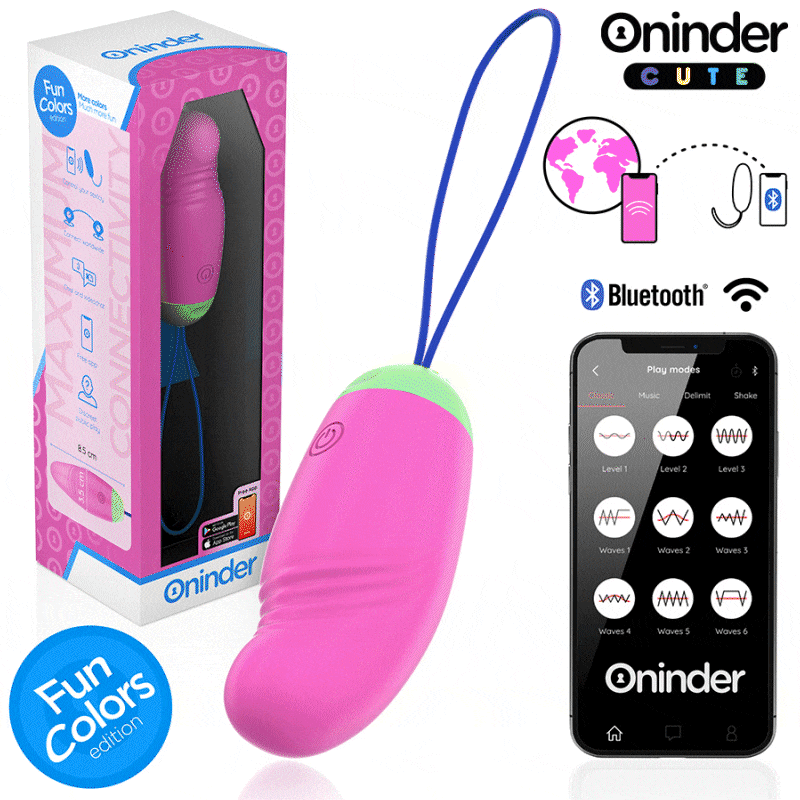 ONINDER CUTE - LOVE PLEASURE VIBRO-ROTATING EGG 360 SILICONE - FREE WORLDWIDE APP 1 ONINDER CUTE - LOVE PLEASURE VIBRO-ROTATING EGG 360 SILICONE - FREE WORLDWIDE APP