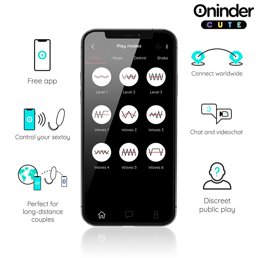 ONINDER CUTE - LOVE PLEASURE VIBRO-ROTATING SILICONE GEM EGG - FREE WORLDWIDE APP 5 ONINDER CUTE - LOVE PLEASURE VIBRO-ROTATING SILICONE GEM EGG - FREE WORLDWIDE APP - obrazek 5