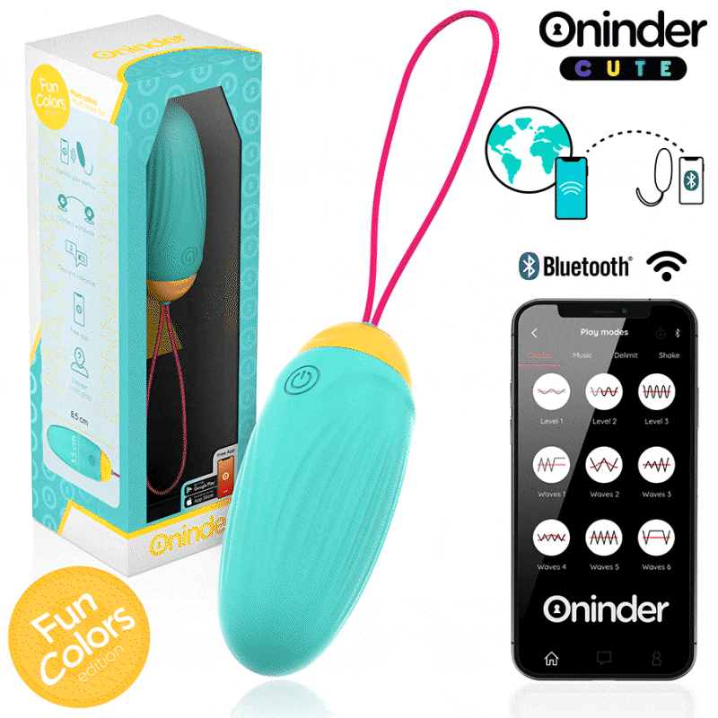 ONINDER CUTE - LOVE PLEASURE VIBRO-ROTATING SILICONE GEM EGG - FREE WORLDWIDE APP 2 ONINDER CUTE - LOVE PLEASURE VIBRO-ROTATING SILICONE GEM EGG - FREE WORLDWIDE APP - obrazek 2