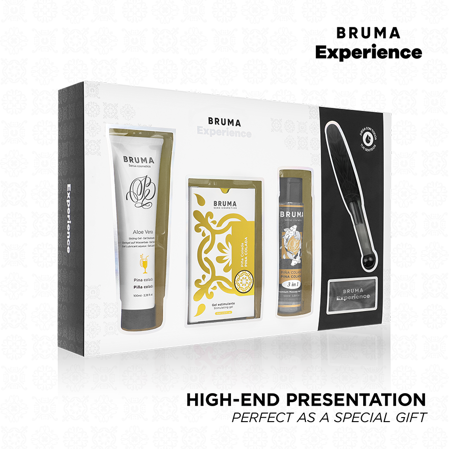 BRUMA XPERIENCE - SWEET PINA COLADA TEMPTATION PACK WITH ORGASM ENHANCER