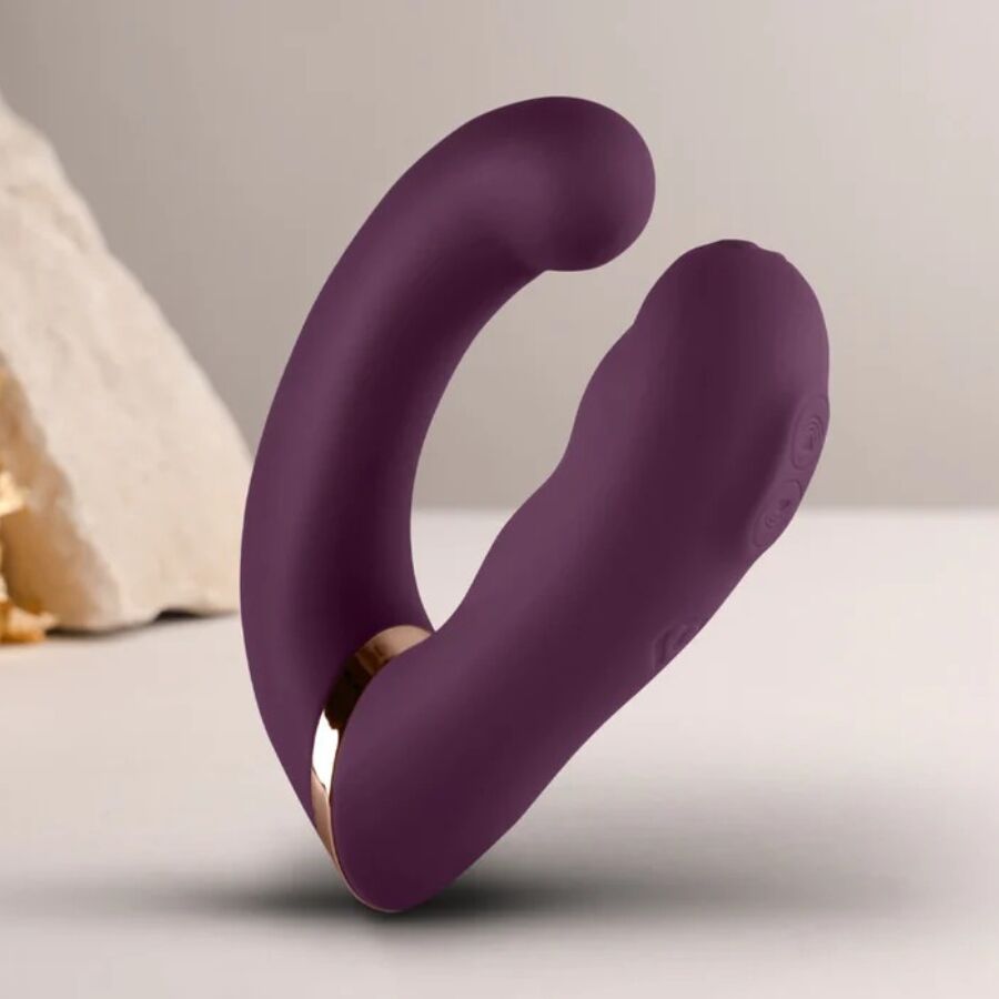 ROCKS-OFF - GEMINI DUAL VIBRATOR G-SPOT CLITORIS STIMULATOR PURPLE 3 ROCKS-OFF - GEMINI DUAL VIBRATOR G-SPOT CLITORIS STIMULATOR PURPLE - obrazek 3