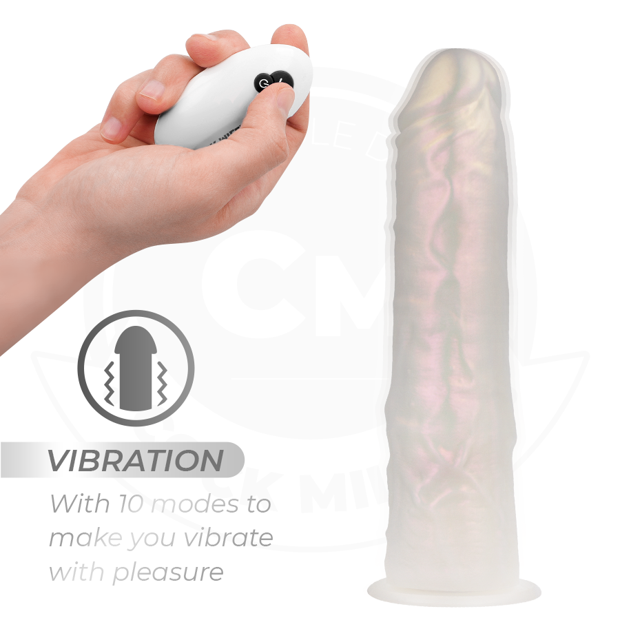 COCK MILLER - DILDO WITH SUCTION CUP, LIGHTS AND VIBRATION WITH REMOTE CONTROL WHITE 20.5 CM 5 COCK MILLER - DILDO WITH SUCTION CUP, LIGHTS AND VIBRATION WITH REMOTE CONTROL WHITE 20.5 CM - obrazek 5