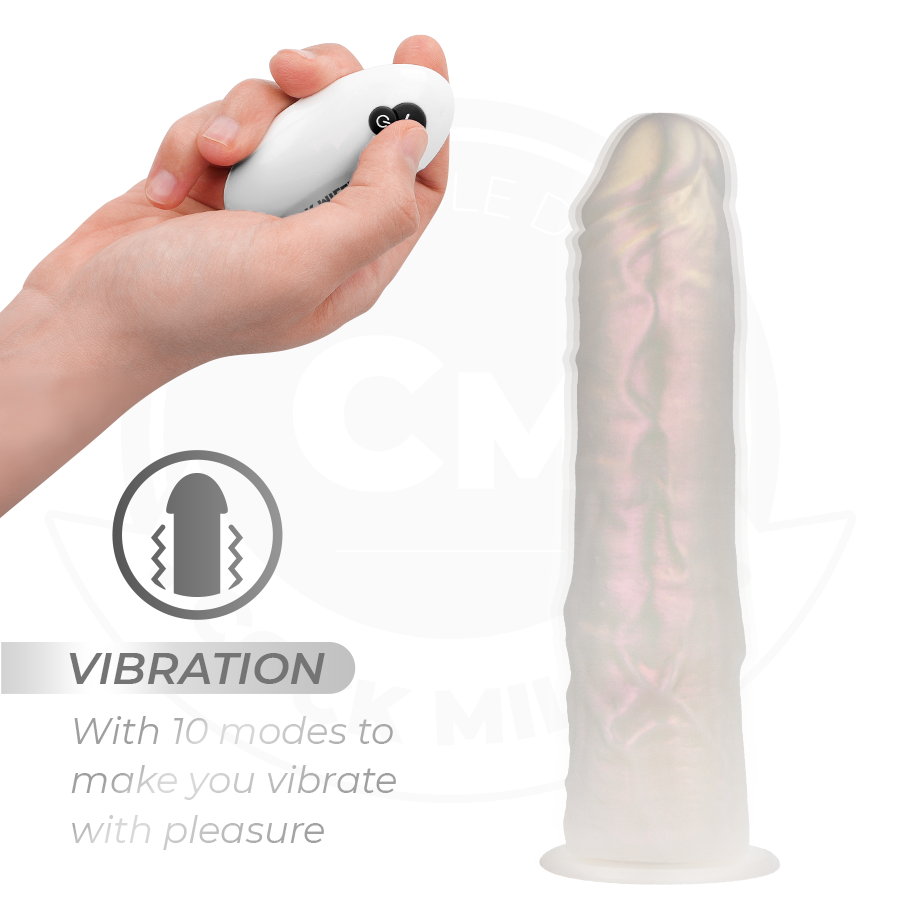 COCK MILLER - DILDO WITH SUCTION CUP, LIGHTS AND VIBRATION WITH REMOTE CONTROL WHITE 19.5 CM 5 COCK MILLER - DILDO WITH SUCTION CUP, LIGHTS AND VIBRATION WITH REMOTE CONTROL WHITE 19.5 CM - obrazek 5