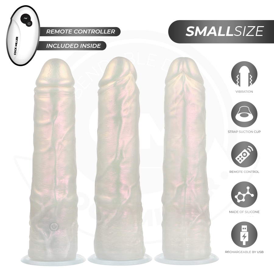 COCK MILLER - DILDO WITH SUCTION CUP, LIGHTS AND VIBRATION WITH REMOTE CONTROL WHITE 19.5 CM 4 COCK MILLER - DILDO WITH SUCTION CUP, LIGHTS AND VIBRATION WITH REMOTE CONTROL WHITE 19.5 CM - obrazek 4
