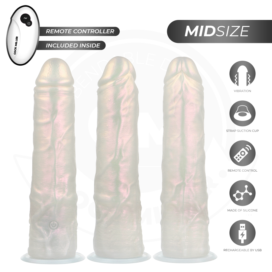 COCK MILLER - DILDO WITH SUCTION CUP, LIGHTS AND VIBRATION WITH REMOTE CONTROL WHITE 20.5 CM 4 COCK MILLER - DILDO WITH SUCTION CUP, LIGHTS AND VIBRATION WITH REMOTE CONTROL WHITE 20.5 CM - obrazek 4