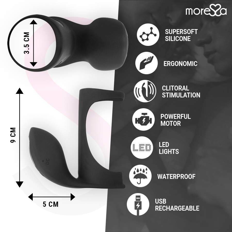 MORESSA - BRANDON VIBRATOR RING WITH COVER 4 MORESSA - BRANDON VIBRATOR RING WITH COVER - obrazek 4