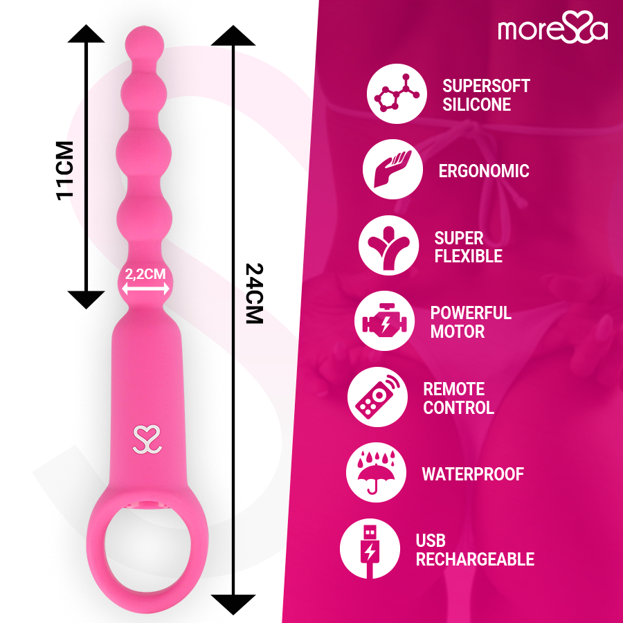 MORESSA - RONIE REMOTE CONTROL ANAL PLEASURE PINK 4 MORESSA - RONIE REMOTE CONTROL ANAL PLEASURE PINK - obrazek 4