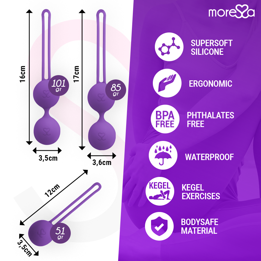 MORESSA - OSIAN SET PREMIUM LILAC SILICONE 4 MORESSA - OSIAN SET PREMIUM LILAC SILICONE - obrazek 4