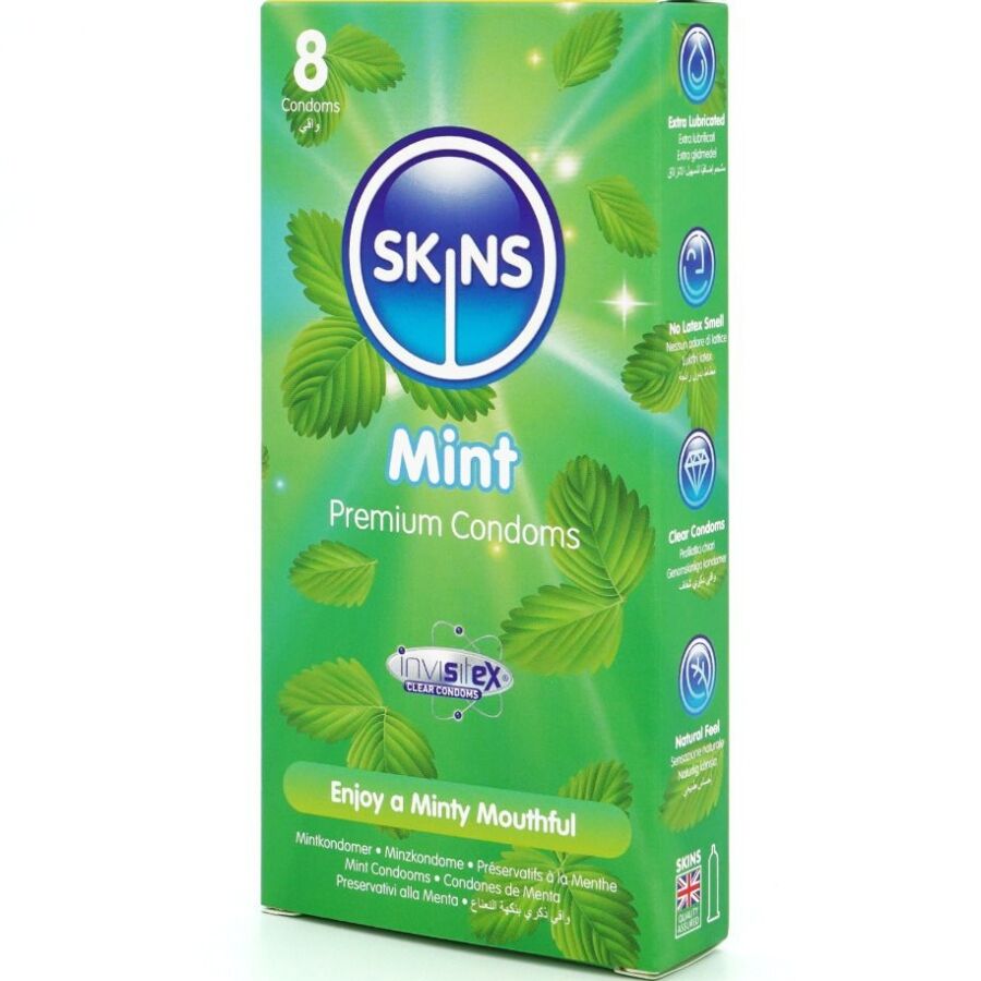 SKINS - MINT PREMIUM CONDOMS PACK 8 2 SKINS - MINT PREMIUM CONDOMS PACK 8 - obrazek 2
