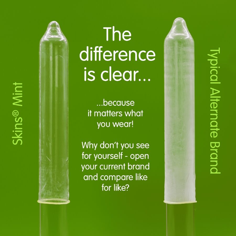 SKINS - MINT PREMIUM CONDOMS PACK 8 3 SKINS - MINT PREMIUM CONDOMS PACK 8 - obrazek 3