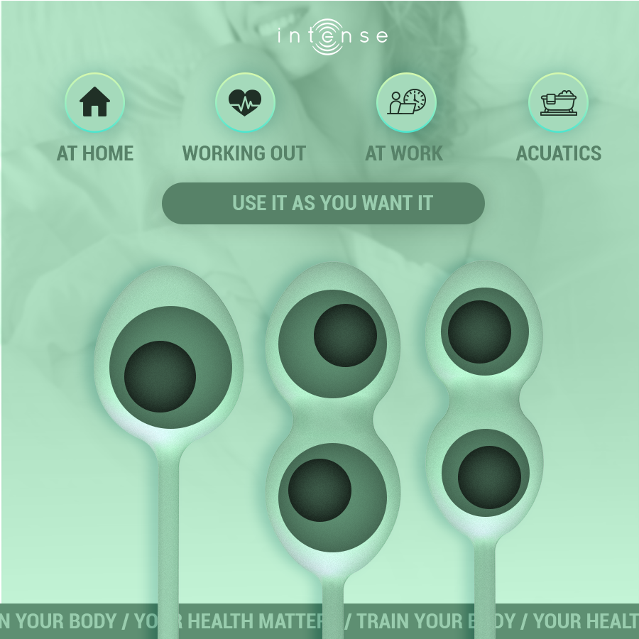 INTENSE - CHARLI KEGEL BALL KIT LIGHT JADE GREEN 3 INTENSE - CHARLI KEGEL BALL KIT LIGHT JADE GREEN - obrazek 3