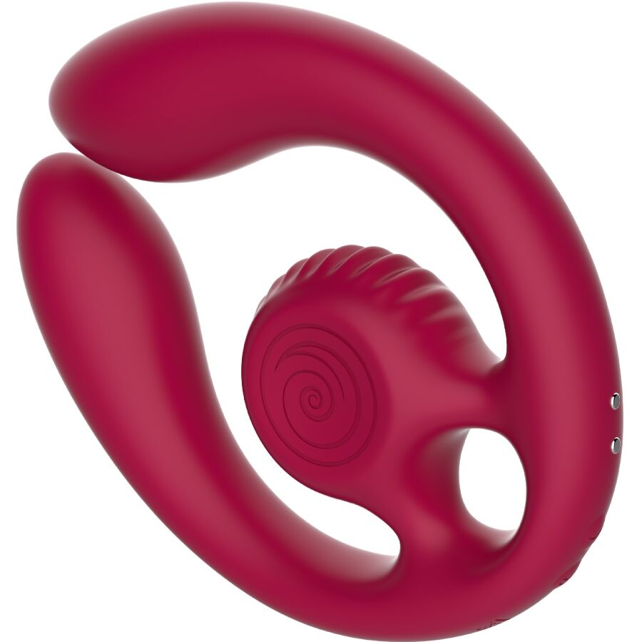 SNAIL VIBE - GIZI DUO COUPLES STIMULATOR REMOTE CONTROL BURGUNDY 3 SNAIL VIBE - GIZI DUO COUPLES STIMULATOR REMOTE CONTROL BURGUNDY - obrazek 3