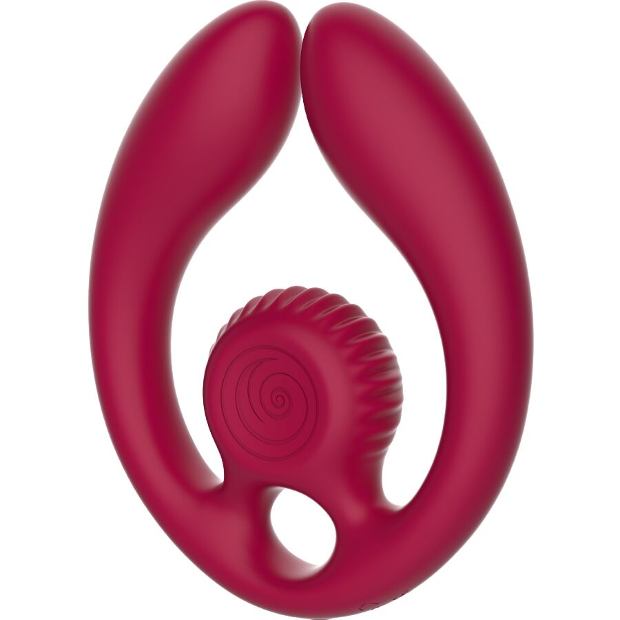 SNAIL VIBE - GIZI DUO COUPLES STIMULATOR REMOTE CONTROL BURGUNDY 4 SNAIL VIBE - GIZI DUO COUPLES STIMULATOR REMOTE CONTROL BURGUNDY - obrazek 4
