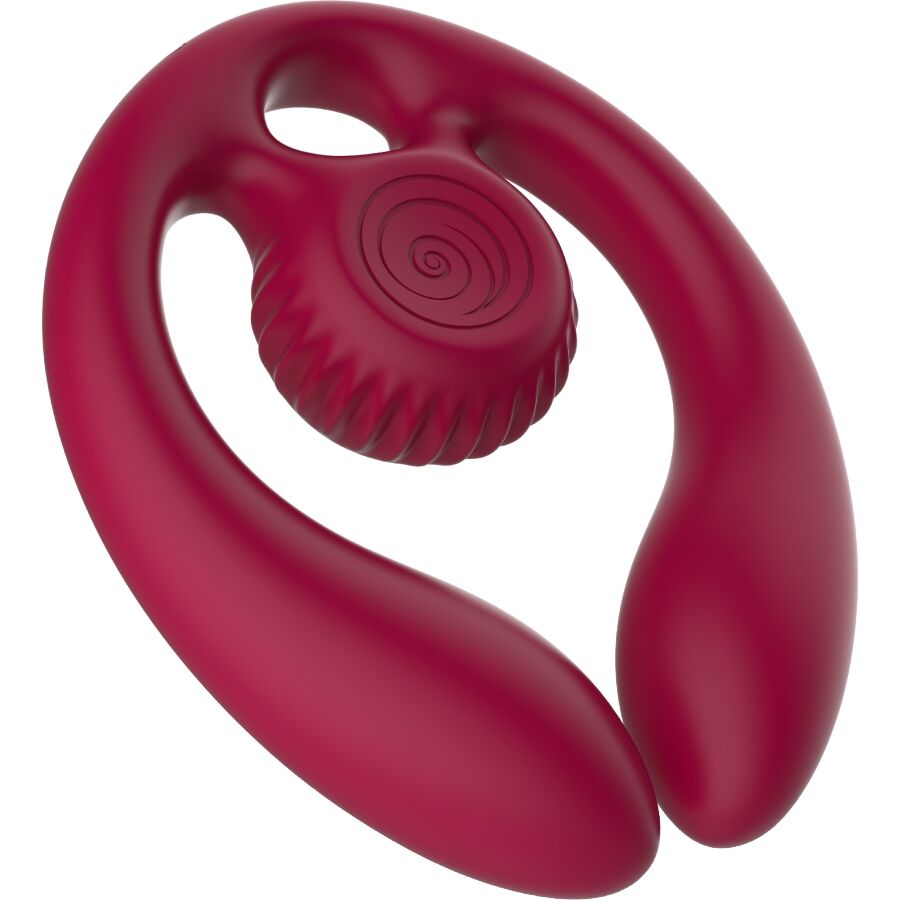 SNAIL VIBE - GIZI DUO COUPLES STIMULATOR REMOTE CONTROL BURGUNDY 2 SNAIL VIBE - GIZI DUO COUPLES STIMULATOR REMOTE CONTROL BURGUNDY - obrazek 2