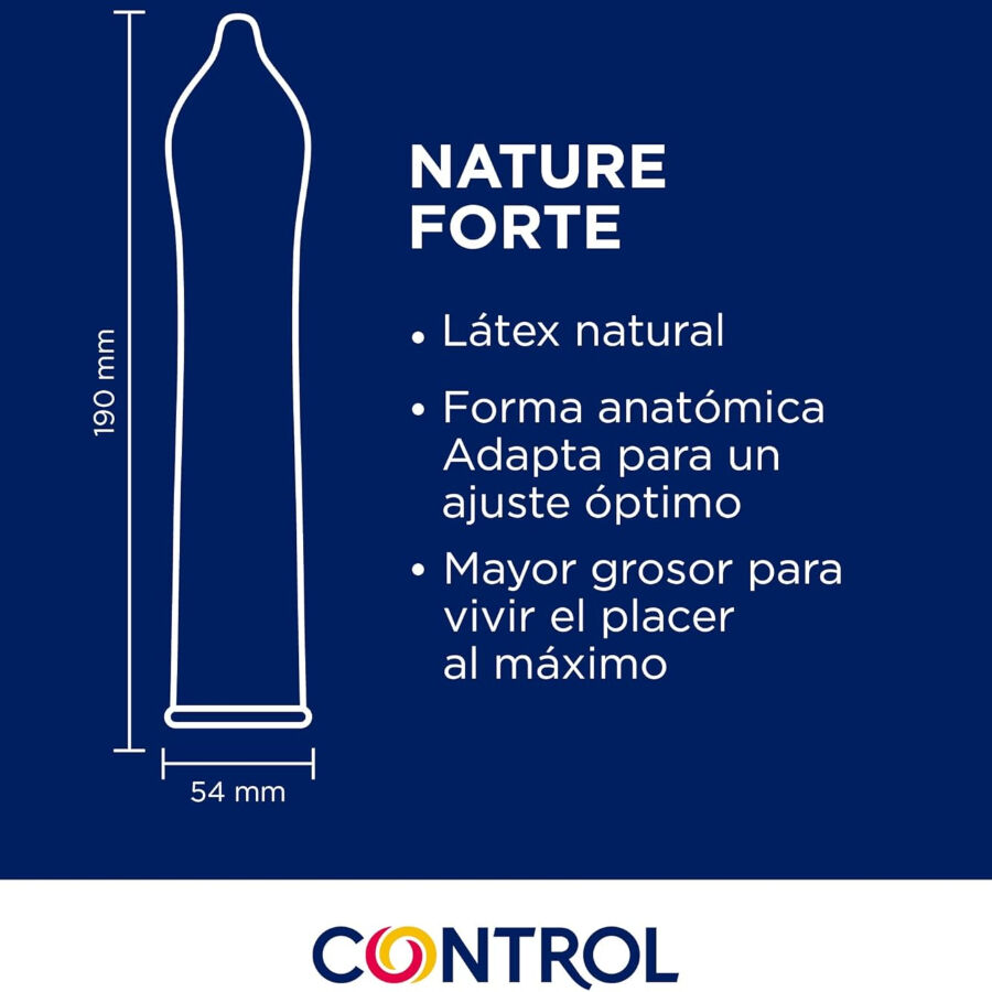 CONTROL - NATURE FORTE CONDOMS 144 UNITS 2 CONTROL - NATURE FORTE CONDOMS 144 UNITS - obrazek 2