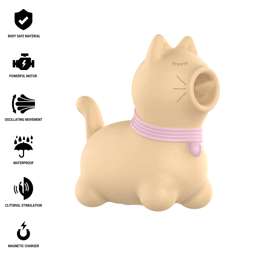 INTENSE - TOULOUSE STIMULATOR WITH 360 ROTATING TONGUE YELLOW 2 INTENSE - TOULOUSE STIMULATOR WITH 360 ROTATING TONGUE YELLOW - obrazek 2