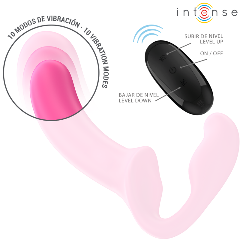 INTENSE - AMY DOUBLE VIBRATOR 20 CM PINK REMOTE CONTROL 5 INTENSE - AMY DOUBLE VIBRATOR 20 CM PINK REMOTE CONTROL - obrazek 5