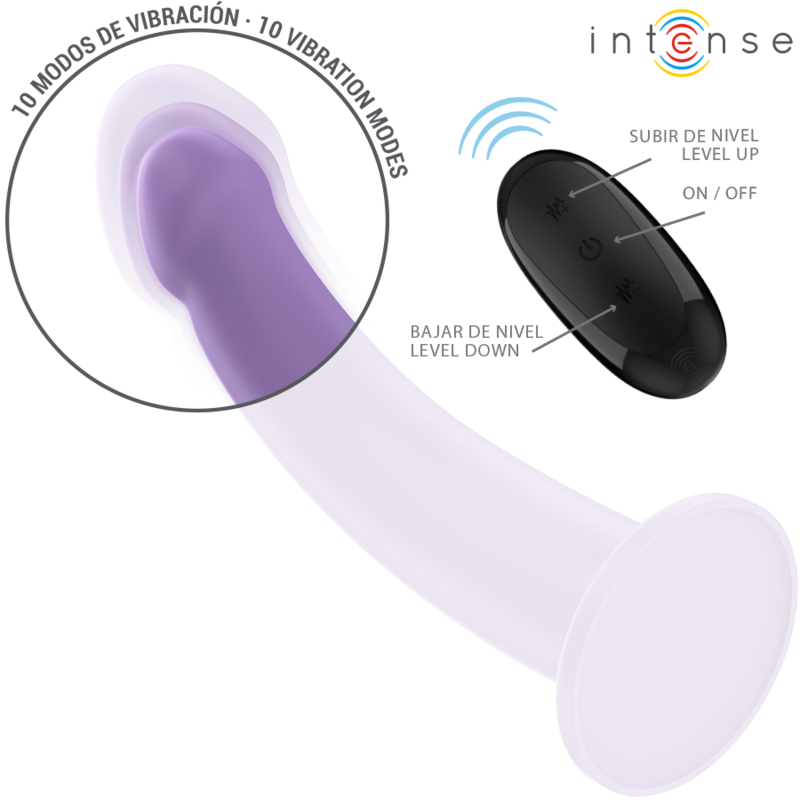 INTENSE - EDDIE VIBRATOR 17.5 CM 10 VIBRATIONS PURPLE REMOTE CONTROL 4 INTENSE - EDDIE VIBRATOR 17.5 CM 10 VIBRATIONS PURPLE REMOTE CONTROL - obrazek 4