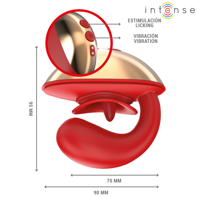 INTENSE - MARIAH VIBRATOR STIMULATOR IN U SHAPE 10 VIBRATIONS RED 5 INTENSE - MARIAH VIBRATOR STIMULATOR IN U SHAPE 10 VIBRATIONS RED - obrazek 5