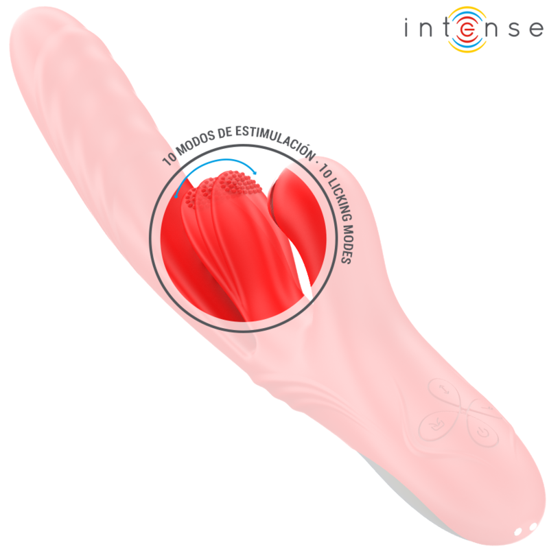 INTENSE - ROSALIA MULTIFUNCTION VIBRATOR 3 IN 1 RED 5 INTENSE - ROSALIA MULTIFUNCTION VIBRATOR 3 IN 1 RED - obrazek 5