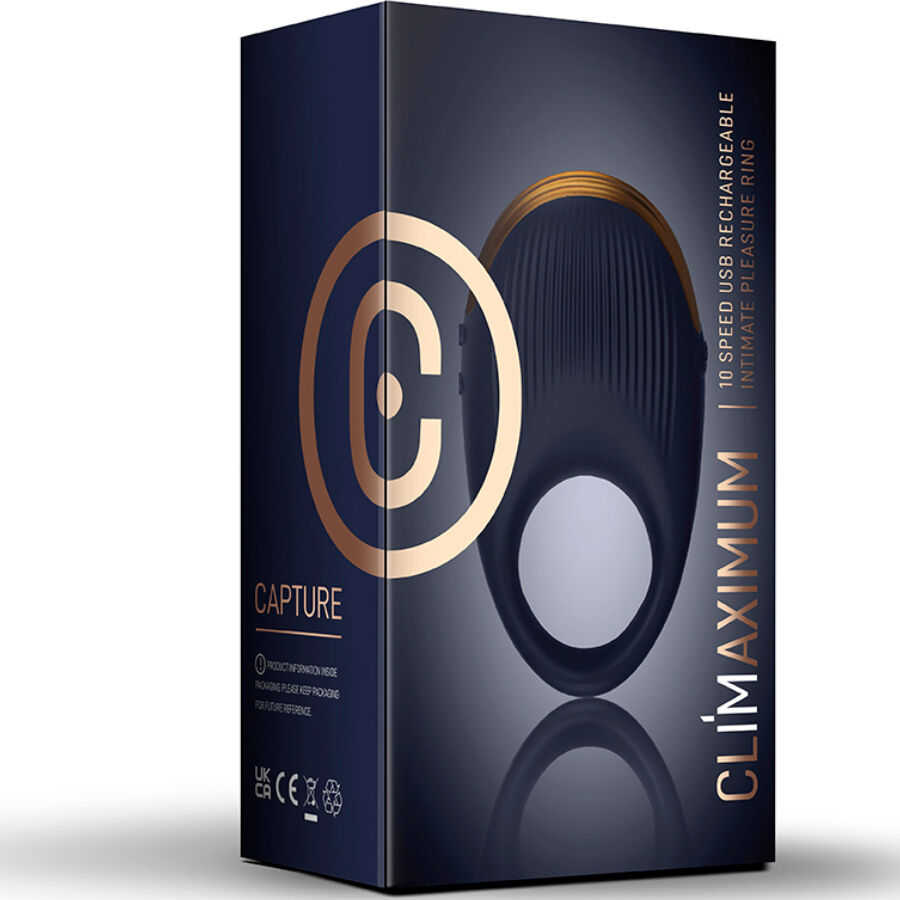 CLIMAXIMUM - CAPTURE SENSORY COCK RING VIBRATOR 3 CLIMAXIMUM - CAPTURE SENSORY COCK RING VIBRATOR - obrazek 3