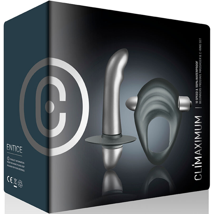 CLIMAXIMUM - ENTICE KIT COCK RING + PROSTATE VIBRATOR BEGINNERS 5 CLIMAXIMUM - ENTICE KIT COCK RING + PROSTATE VIBRATOR BEGINNERS - obrazek 5