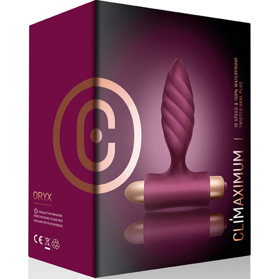 CLIMAXIMUM - ORYX TWISTED ANAL PLUG 3 CLIMAXIMUM - ORYX TWISTED ANAL PLUG - obrazek 3