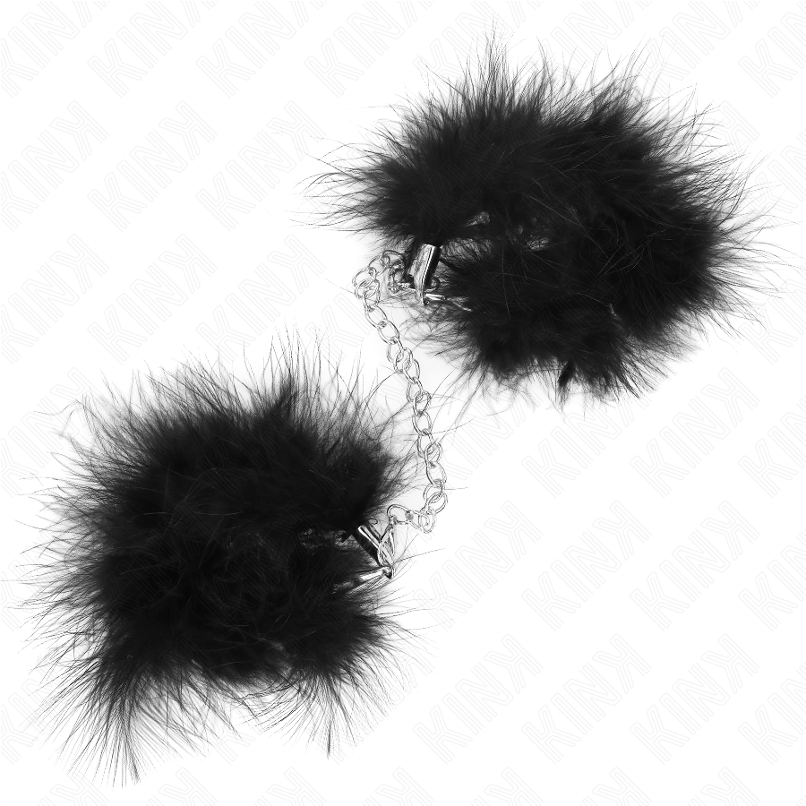 KINK - MINI FEATHER HAND CUFFS 3 KINK - MINI FEATHER HAND CUFFS - obrazek 3