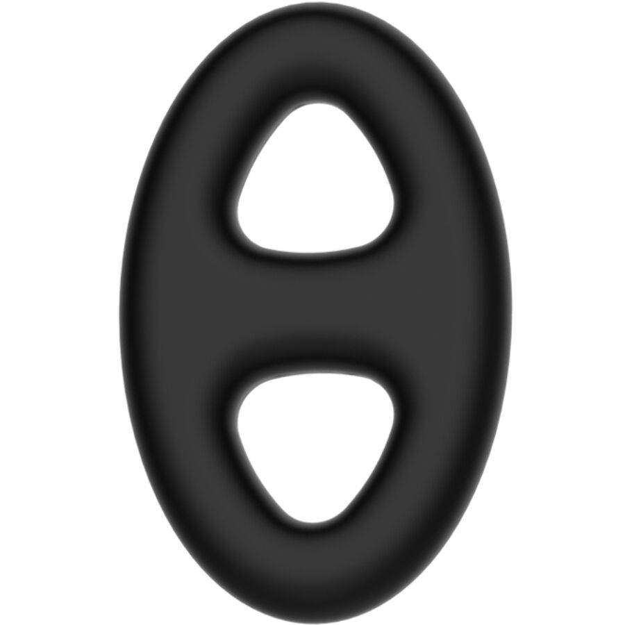 CRAZY BULL - DOUBLE OVAL SILICONE RING 2 CRAZY BULL - DOUBLE OVAL SILICONE RING - obrazek 2