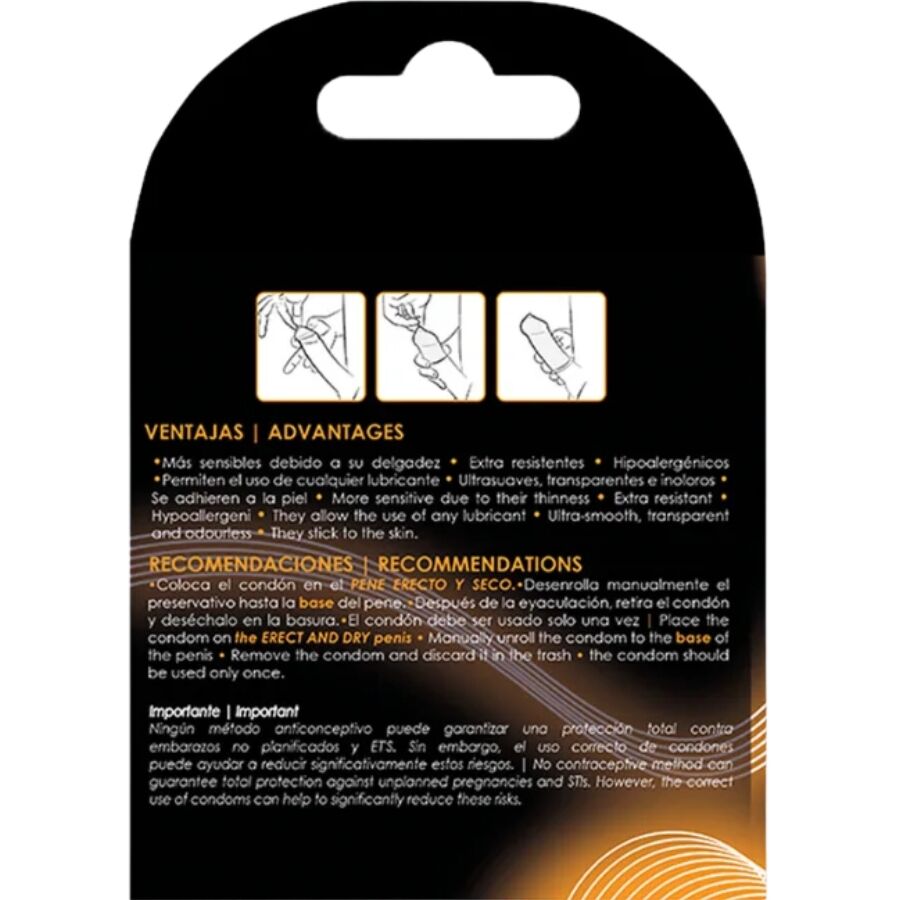 UNIQ - CLASSIC LATEX FREE CONDOMS 3 UNITS 2 UNIQ - CLASSIC LATEX FREE CONDOMS 3 UNITS - obrazek 2