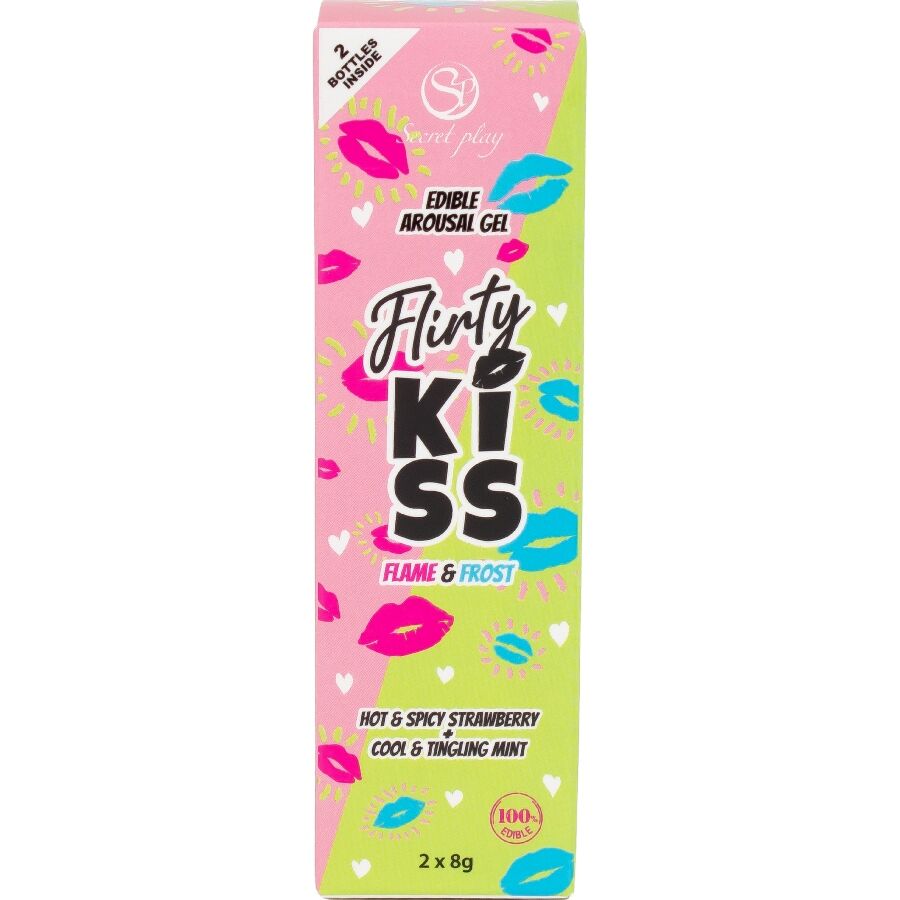 SECRETPLAY - FLIRTY KISS GELS WITH ORAL SEX EFFECTS STRAWBERRY MINT 2 x 8 GR 5 SECRETPLAY - FLIRTY KISS GELS WITH ORAL SEX EFFECTS STRAWBERRY MINT 2 x 8 GR - obrazek 5