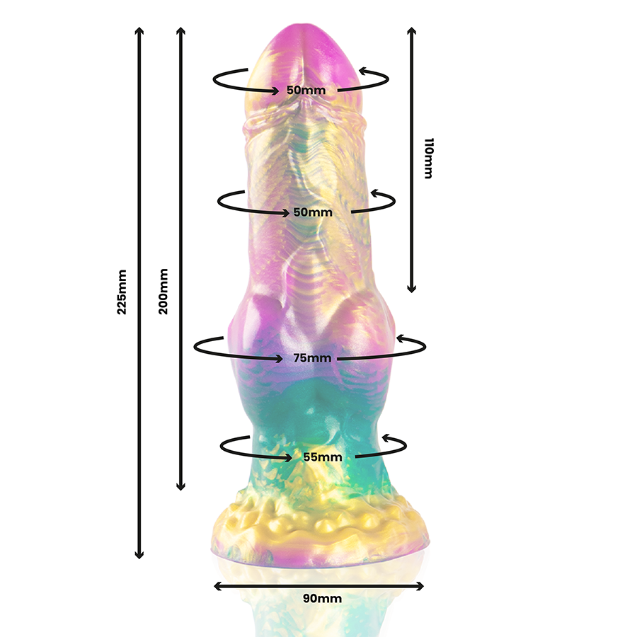 EPIC - IRIS DILDO WITH RAINBOW TESTICLES OF PLEASURE 2 EPIC - IRIS DILDO WITH RAINBOW TESTICLES OF PLEASURE - obrazek 2